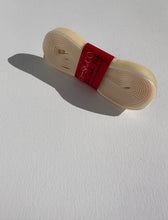 Load image into Gallery viewer, Velvet ribbon roll in a neutral, creamy bisque colour. Add a luxurious touch to your gift wrapping.